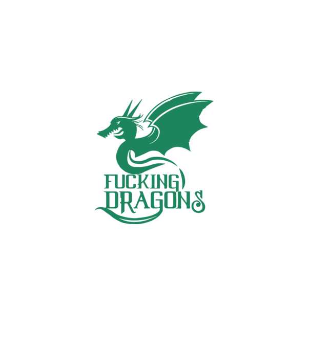 F*cking dragons minta fekete pólón