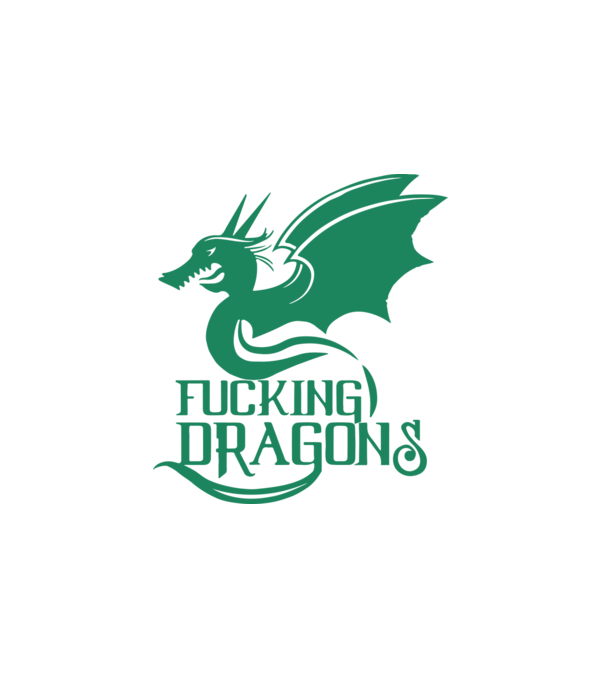 F*cking dragons minta fehér pólón