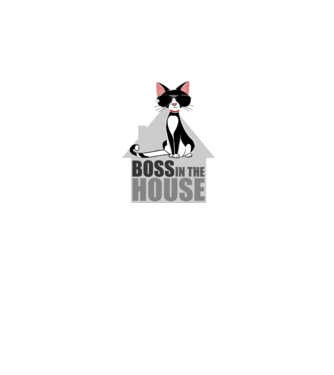 BOSS IN THE HOUSE - fehér minta fehér pólón