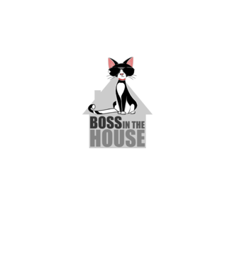 BOSS IN THE HOUSE - fehér minta fehér pólón