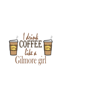 Gilmore Girls - I drink coffee minta fekete pólón