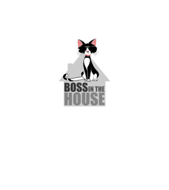 BOSS IN THE HOUSE - fehér minta fehér pólón
