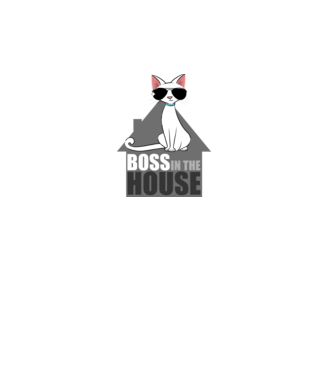 BOSS IN THE HOUSE - fekete minta türkiz pólón