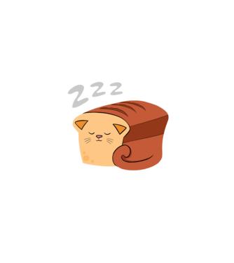 BREAD CAT - fekete minta fekete pólón