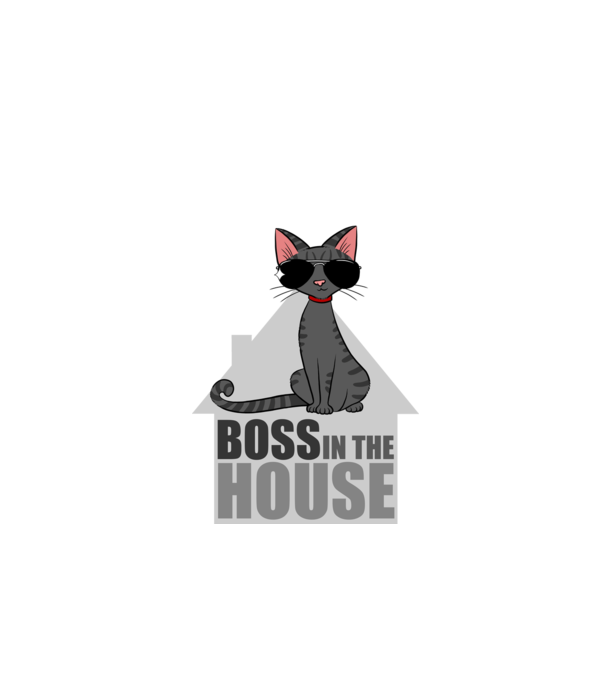 BOSS IN THE HOUSE - fehér minta fehér pólón