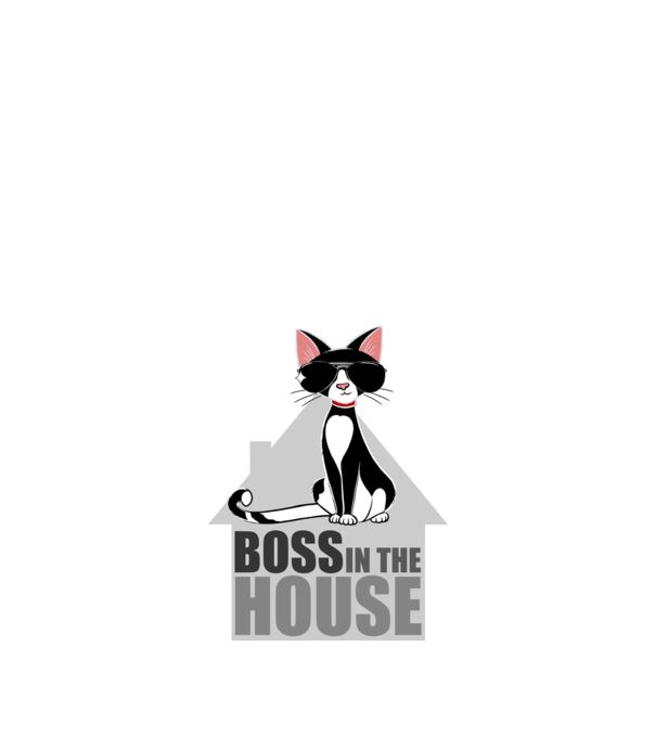 BOSS IN THE HOUSE - fehér minta fehér pólón