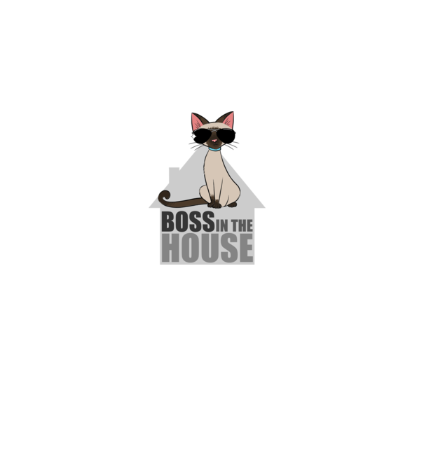 BOSS IN THE HOUSE - fehér minta fehér pólón