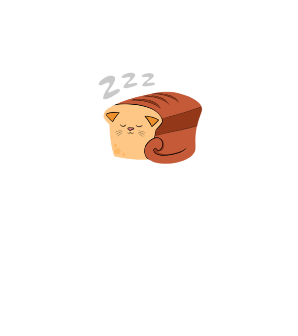 BREAD CAT - fekete minta sötétkék pólón