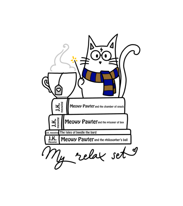 Harry Potter - hollóhát minta fehér pólón