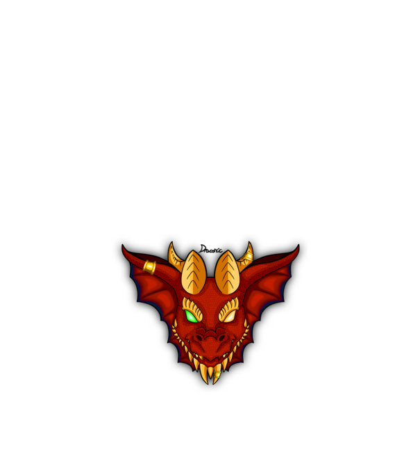 Draconic Queen Vibrant minta fehér pólón