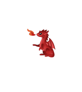Fire Dragon minta fehér/piros pólón