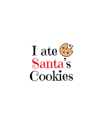 Christmas Cookies minta fehér/piros pólón