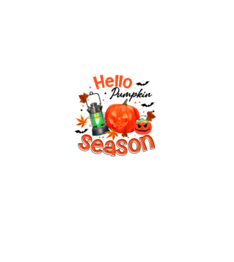 Hello Pumpkin Season minta világoskék pólón