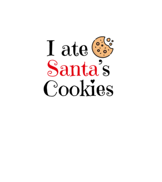 Christmas Cookies minta fehér pólón