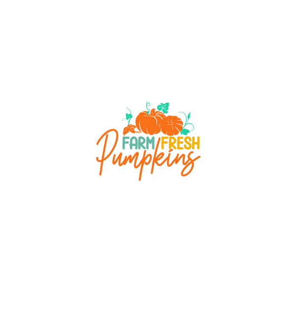 Farm Fresh Pumpkins minta fehér pólón