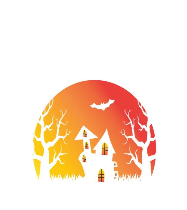 Halloween mansion minta fekete pólón