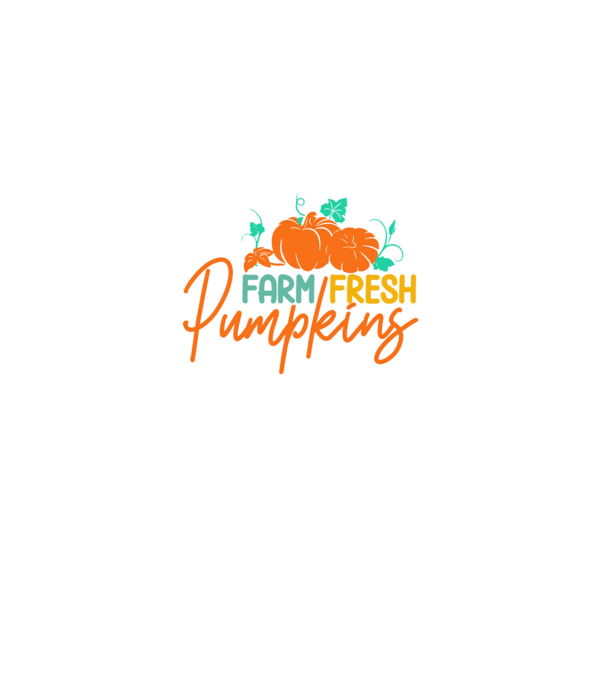 Farm Fresh Pumpkins minta fehér pólón