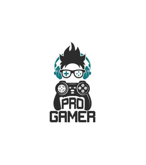 Pro Gamer minta fehér pólón
