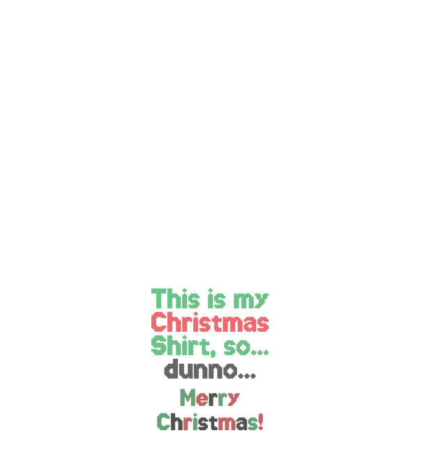 This is my Christmas Shirt minta fehér pólón