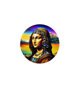 sTeAmPuNk MoNa LiSa | ModerneImageArt | MIA minta fekete pólón