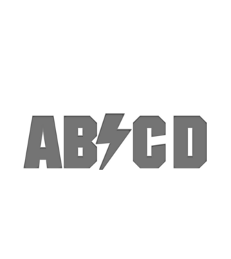 ABCD szürke | ModerneImageArt | MIA  minta fehér pólón