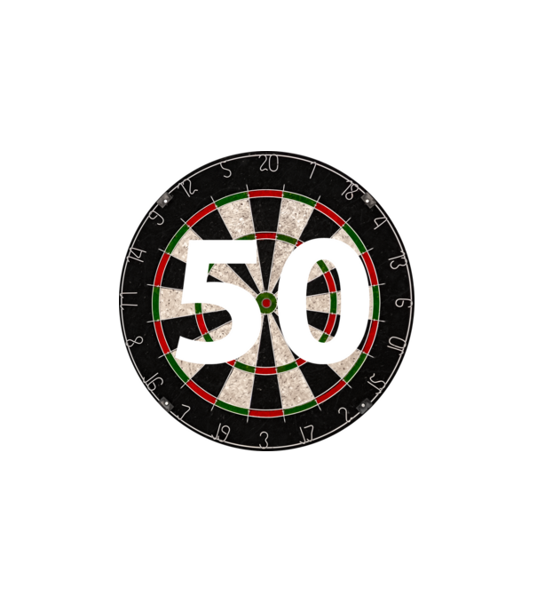 Darts 50 | ModerneImageArt | MIA minta fehér pólón
