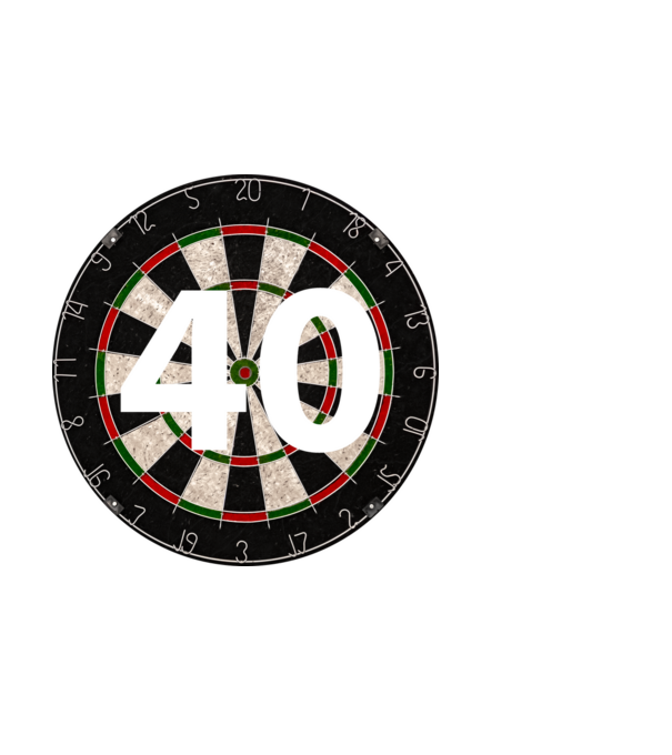 Darts 40 | ModerneImageArt | MIA minta világoskék pólón
