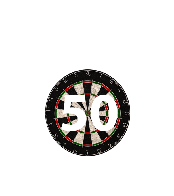 Darts 50 | ModerneImageArt | MIA minta fehér pólón