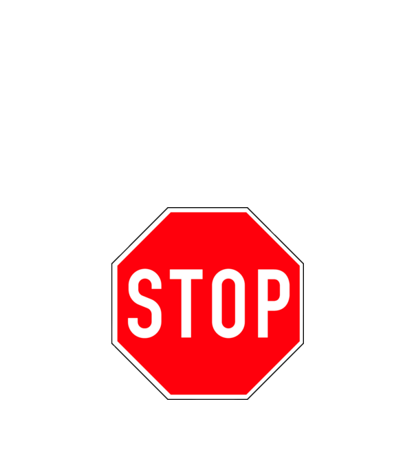 STOP fehér | ModerneImageArt | MIA minta fekete pólón