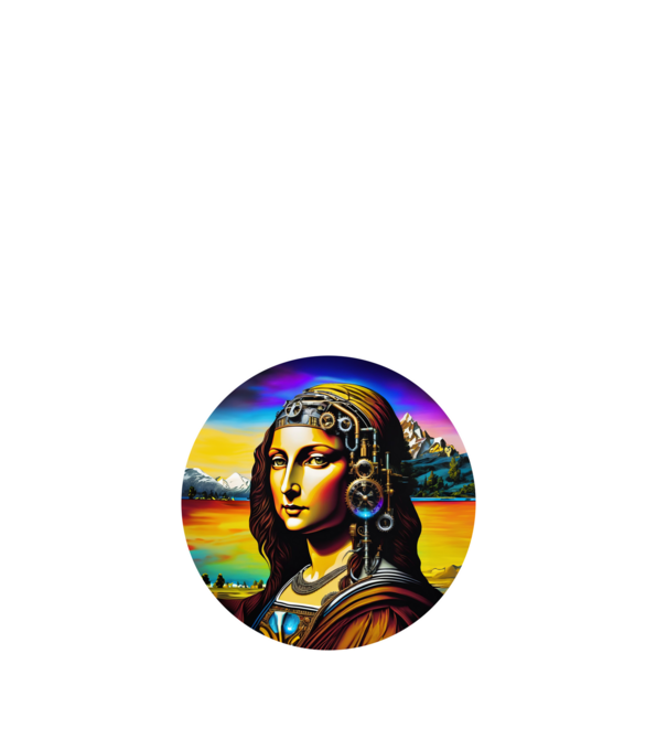 sTeAmPuNk MoNa LiSa | ModerneImageArt | MIA minta fehér pólón