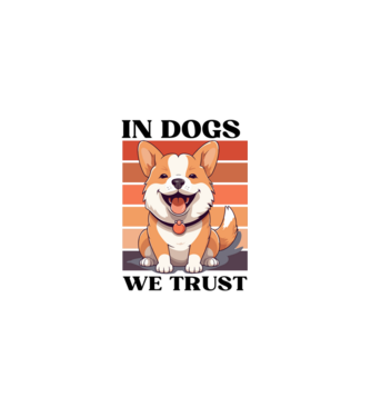 In Dogs WE Trust minta fekete pólón