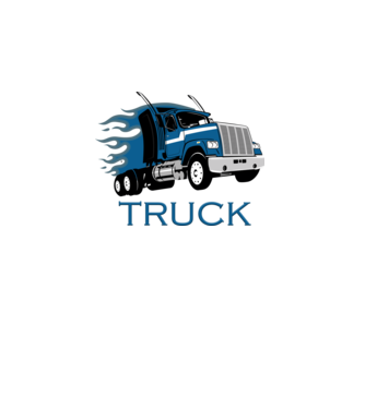 Truck - Kamion minta fehér pólón
