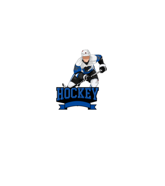 Hockey - Jéghoki minta fehér pólón
