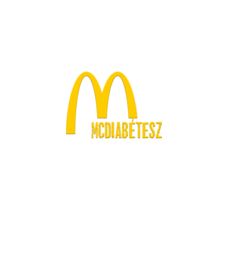 Mcdiabétesz minta fekete pólón
