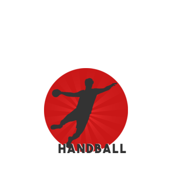 Handball - Kézilabda minta fekete pólón