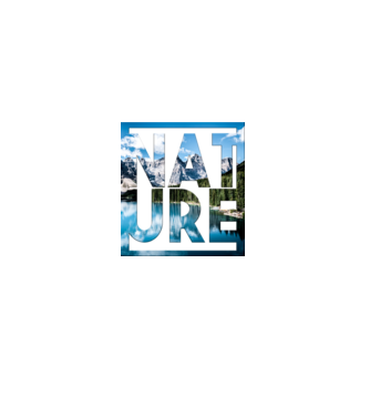 Nature - Természet  minta szürke pólón
