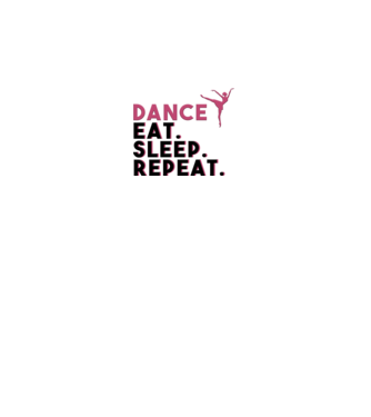 Dance eat sleep repeat minta fehér pólón