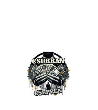 Csurran Cseppen minta fehér pólón