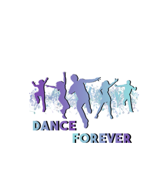 Dance Forever minta fekete pólón