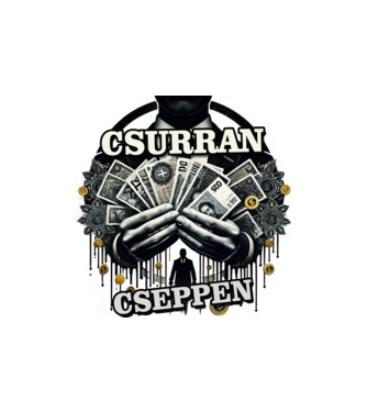 Csurran Cseppen minta homokszín pólón