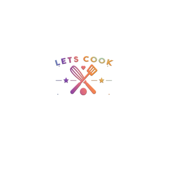 Lets Cook minta szürke pólón