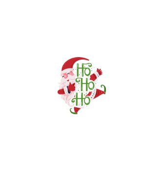Ho ho ho minta fehér/piros pólón