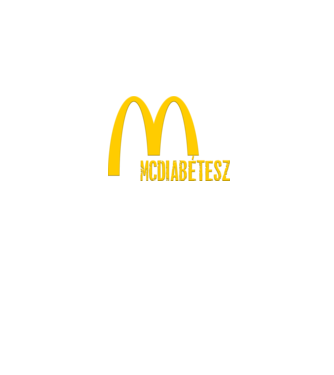 Mcdiabétesz minta fekete pólón