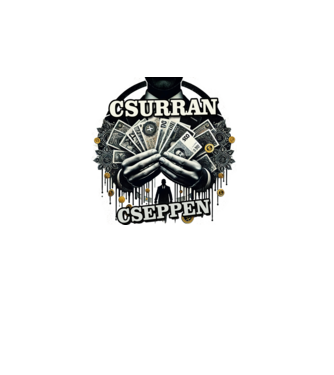 Csurran Cseppen minta fehér pólón