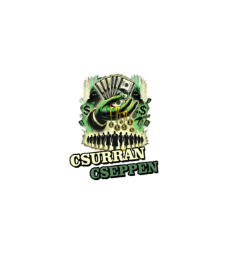 Csurran Cseppen minta fekete pólón