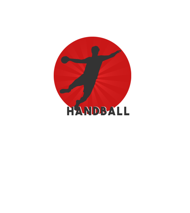 Handball - Kézilabda minta fekete pólón