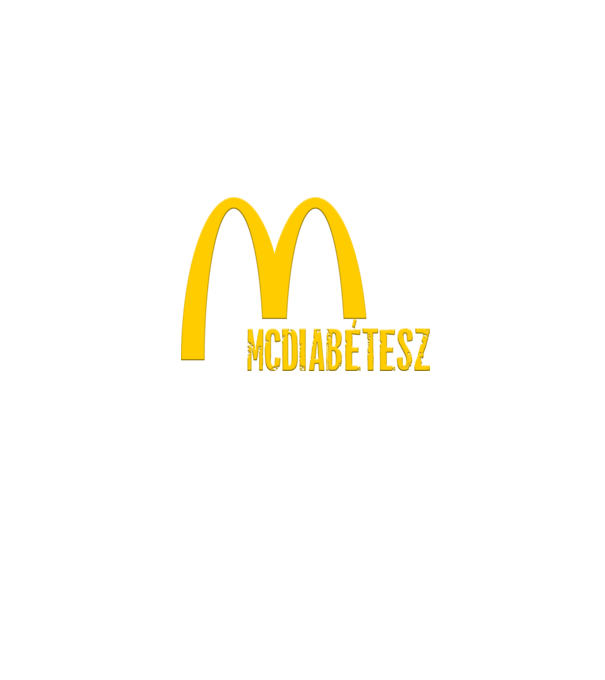 Mcdiabétesz minta farmerkék pólón