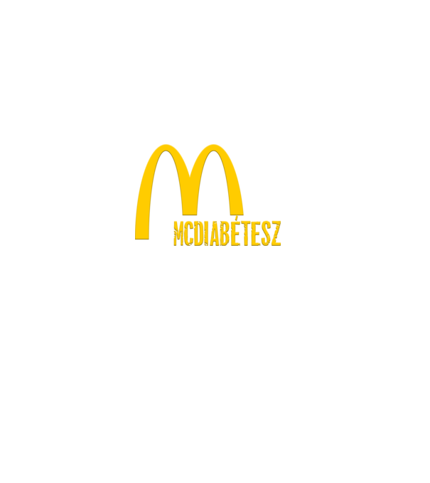 Mcdiabétesz minta fekete pólón