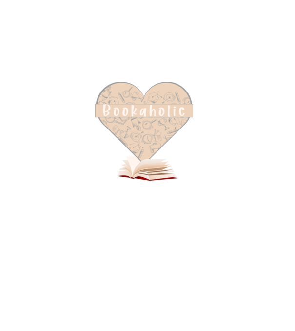 Bookaholic minta fehér pólón