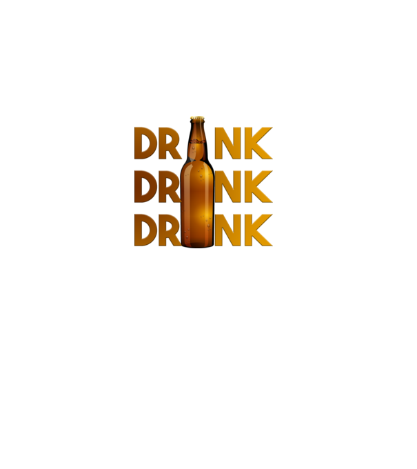 Drink Drink Drink minta fehér pólón